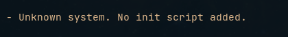Misc error/warning messages Alpine Linux agent installation. · Issue ...