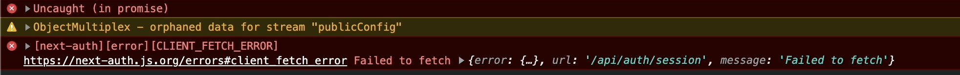 Randomly getting api/auth/error after a period of time in production ...