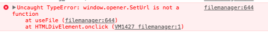 Uncaught TypeError: window.opener.SetUrl is not a function · Issue #585 ...