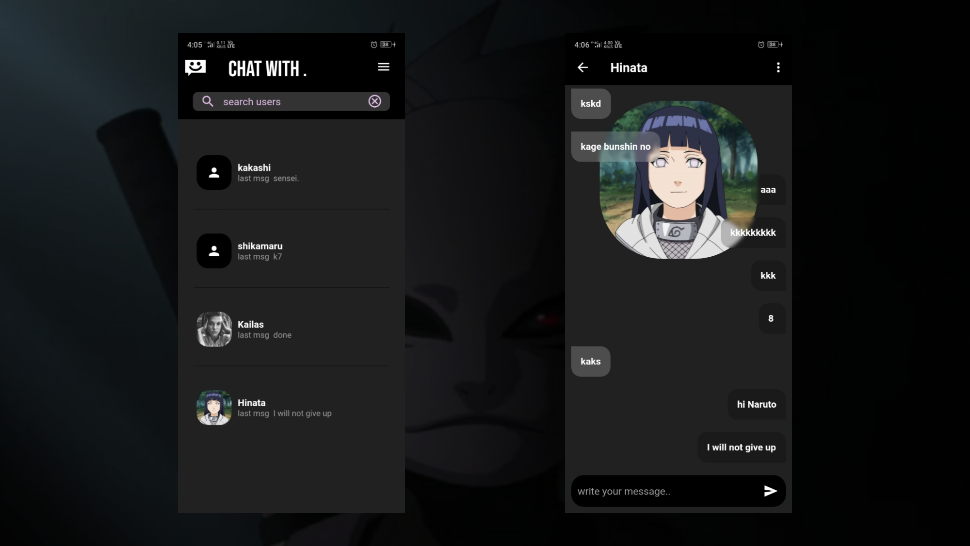 GitHub - kailasnv/chat-app: Flutter chat app - made using Firebase as ...