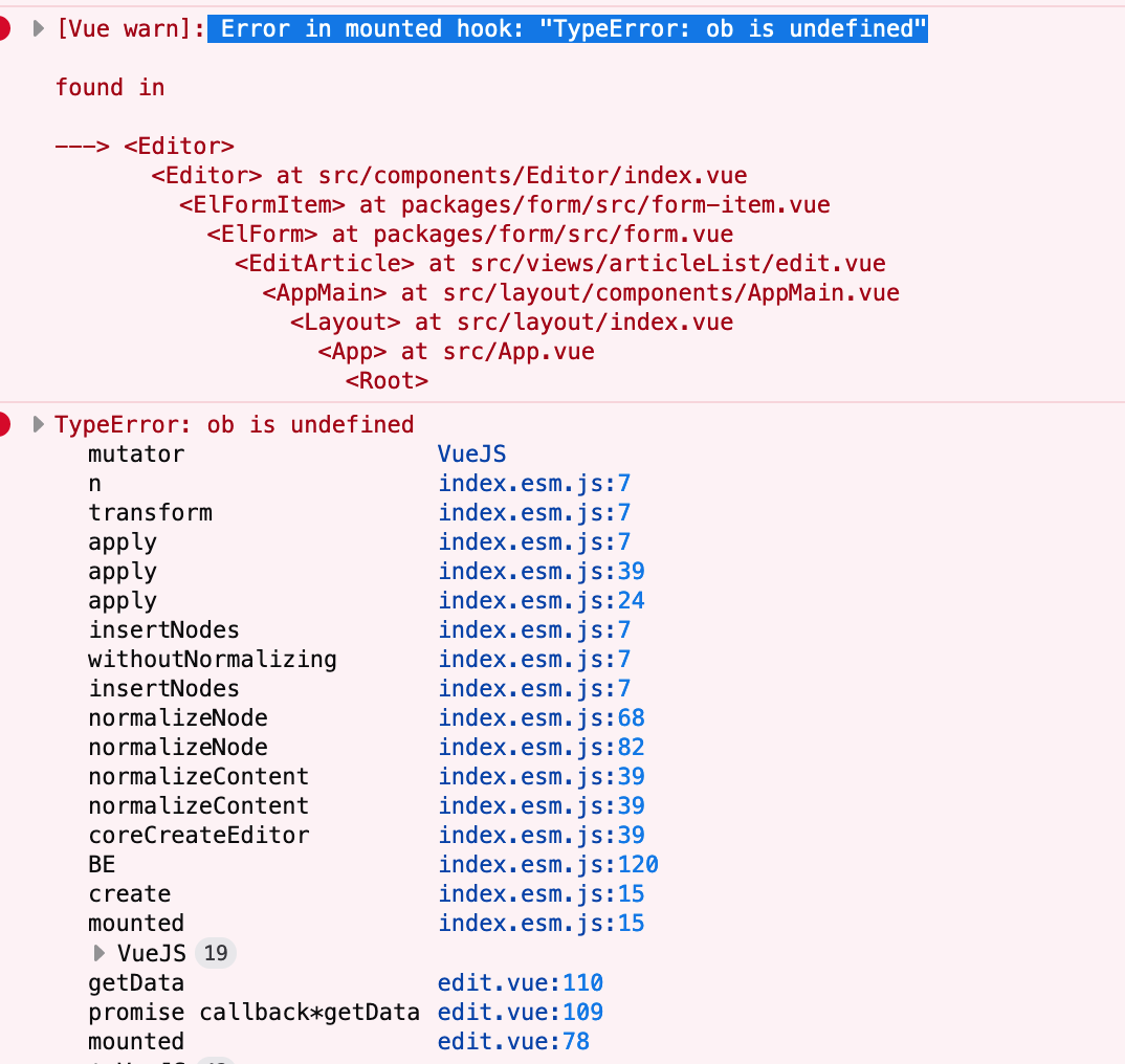 Error in mounted hook: "TypeError: ob is undefined" · Issue #369 ...