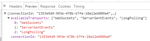  Core Websocket Response Code 204 IIS8 Stack Overflow