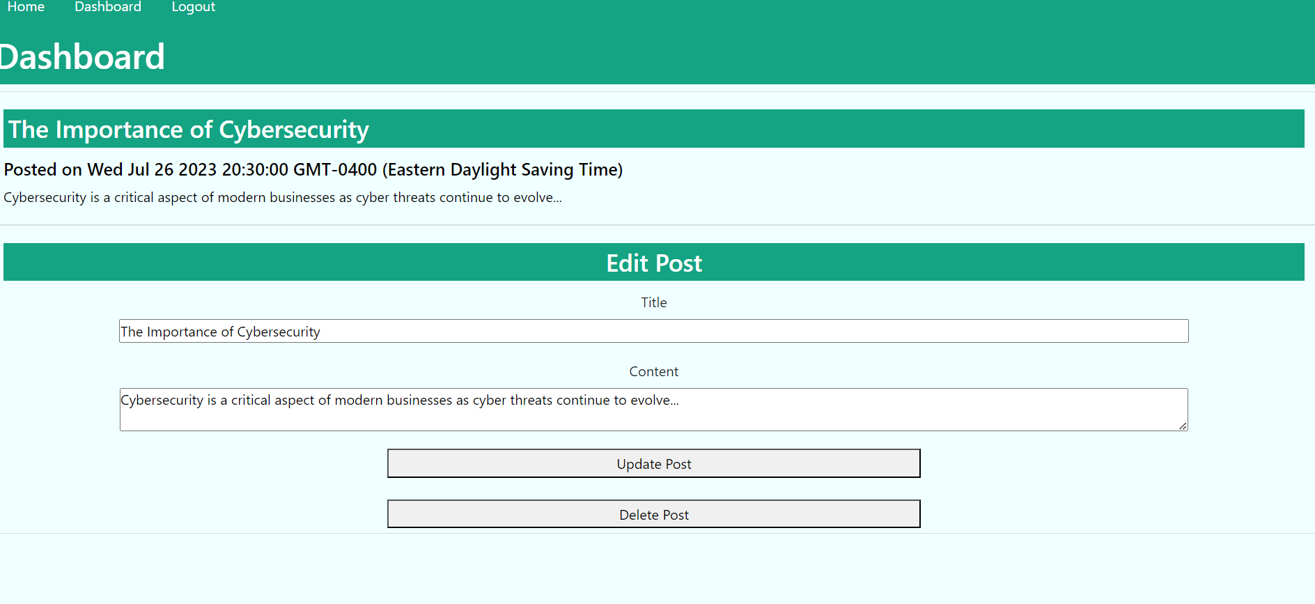 GitHub soniasebastian/techblog_handlebars A CMSstyle blog site where developers can publish
