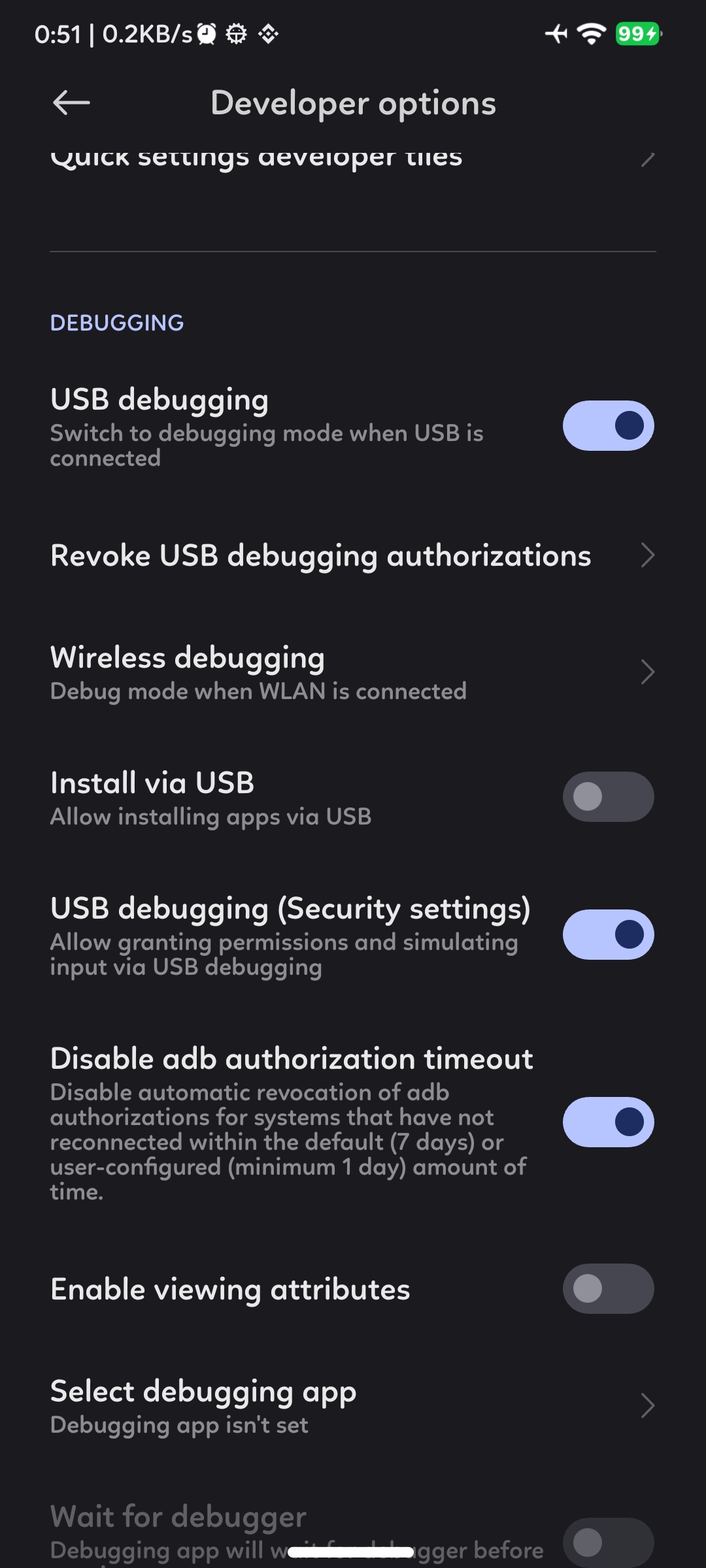 Keyboard and mouse control do not work even with USB debugging ...