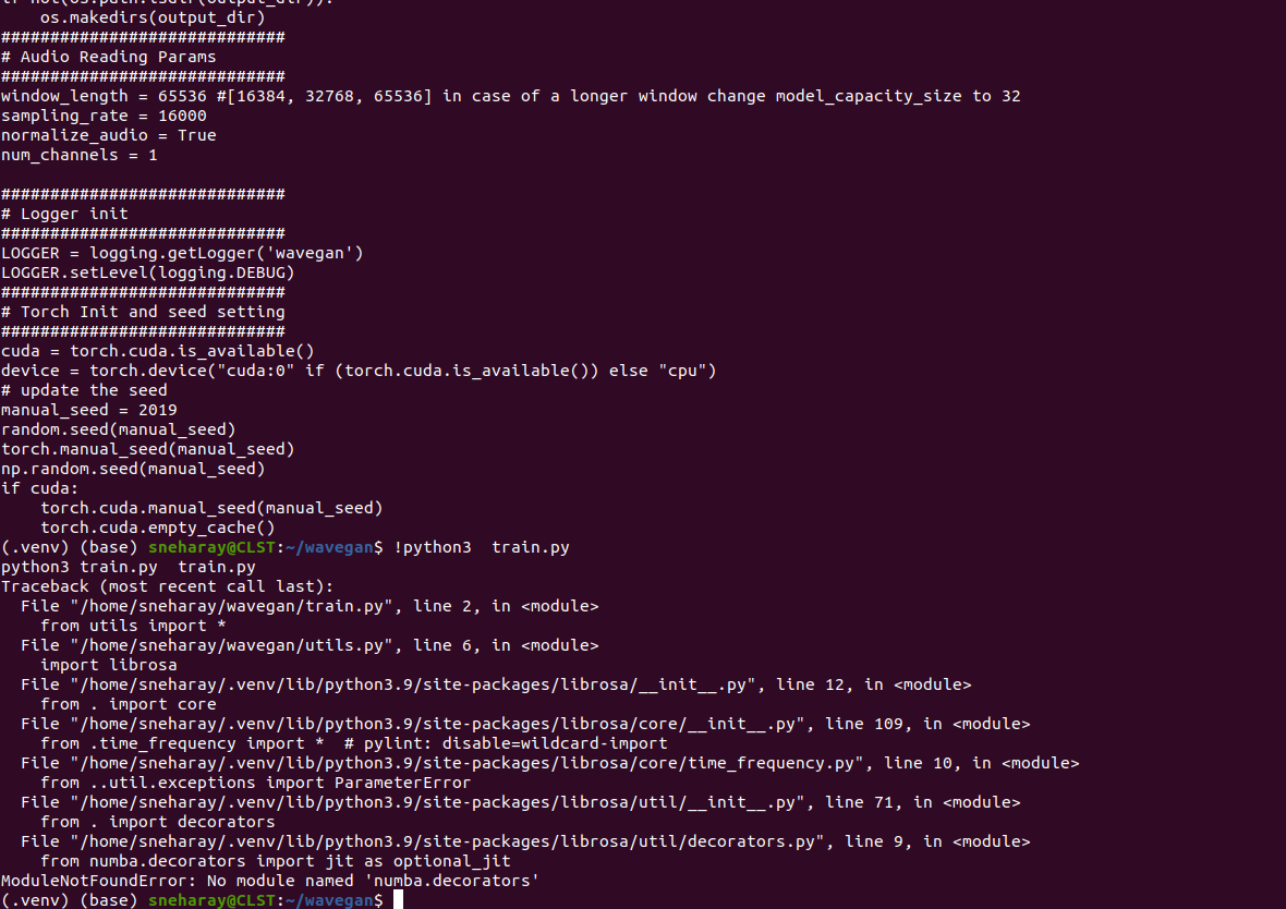 Showing error everytime I try to train · Issue 11 · mostafaelaraby