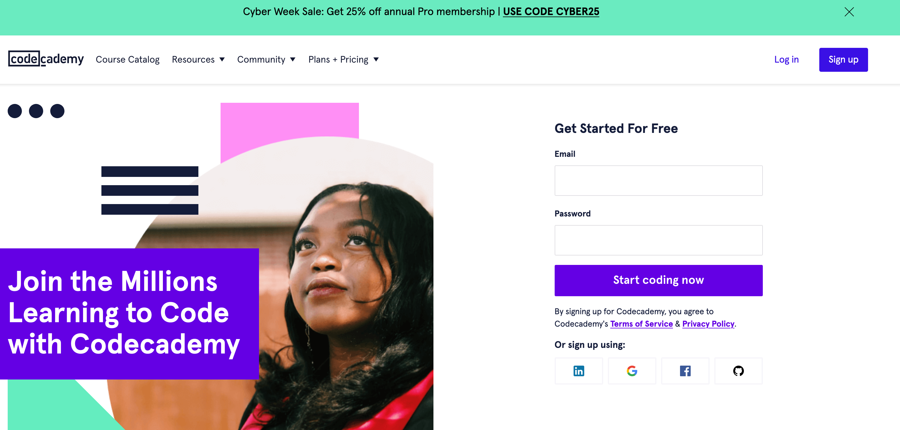 The "Sign up" button is missing · Issue 62571