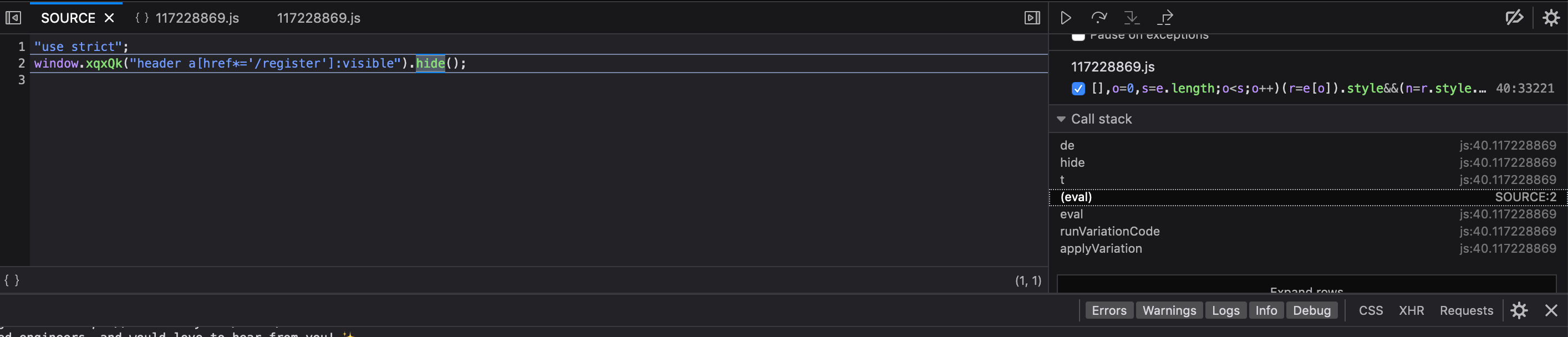 The "Sign up" button is missing · Issue 62571