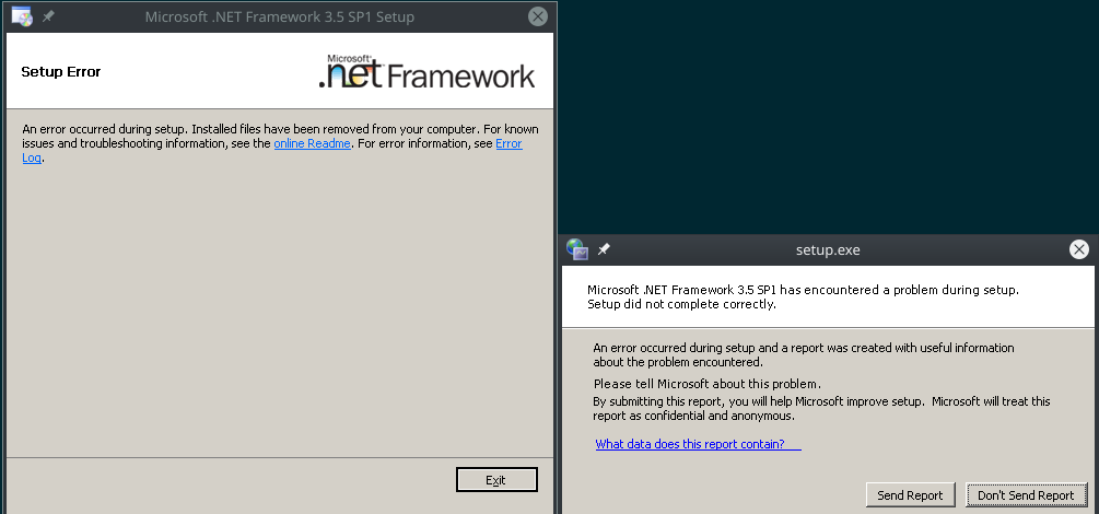 microsoft .net framework 3.5 service pack 1 won