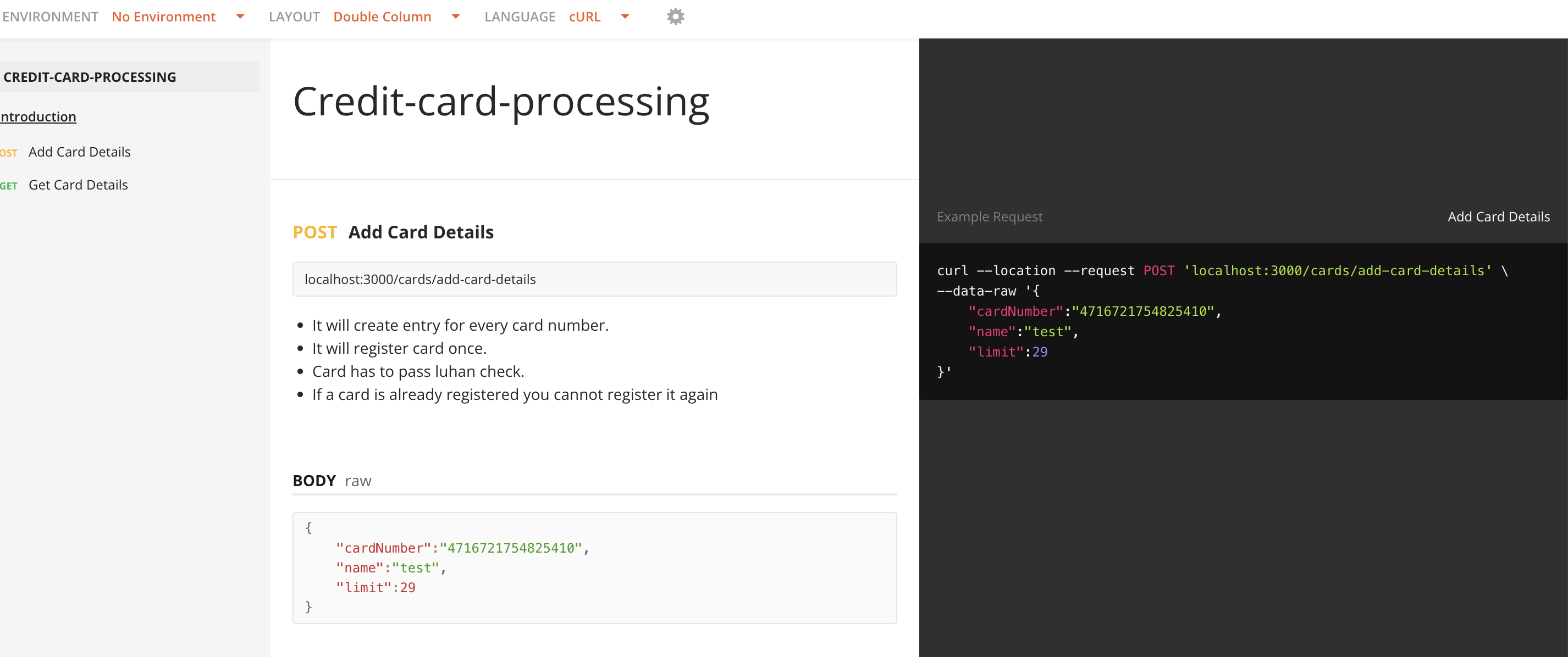 Github abhiintheweb credit card processing