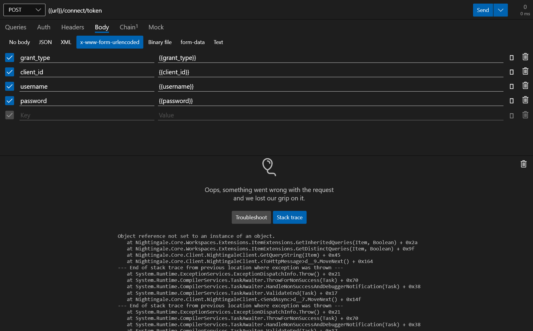 Request not working when imported from Postman · Issue #144 · jenius ...