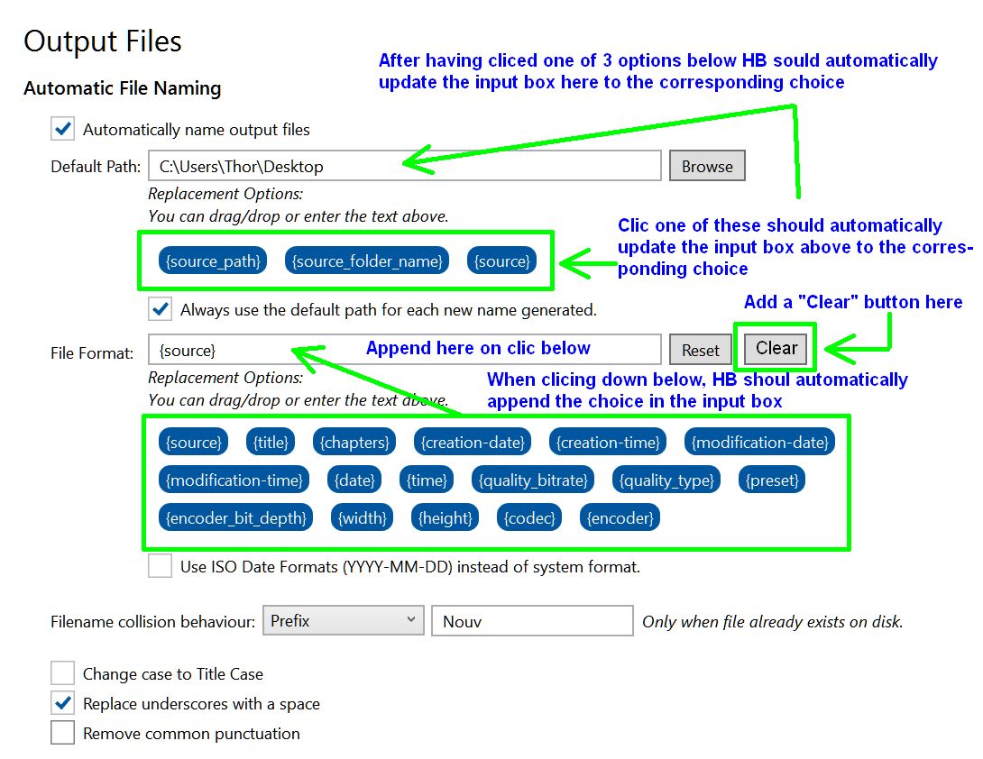 Default destination mod · Issue 5285 · HandBrake/HandBrake · GitHub