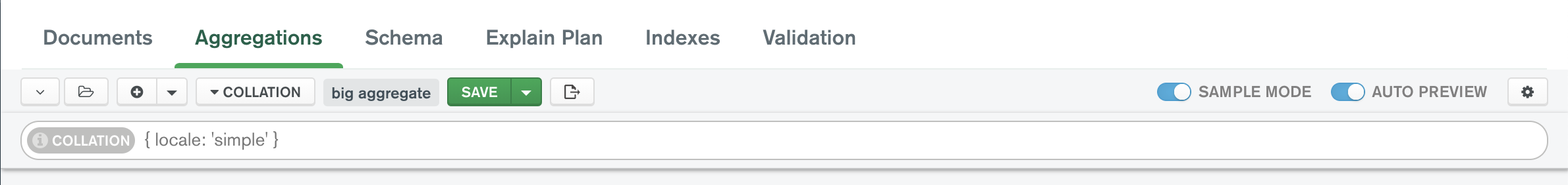 Collation toolbar post these changes