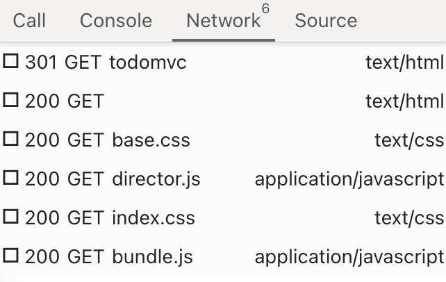 Trace Viewer Network Tab