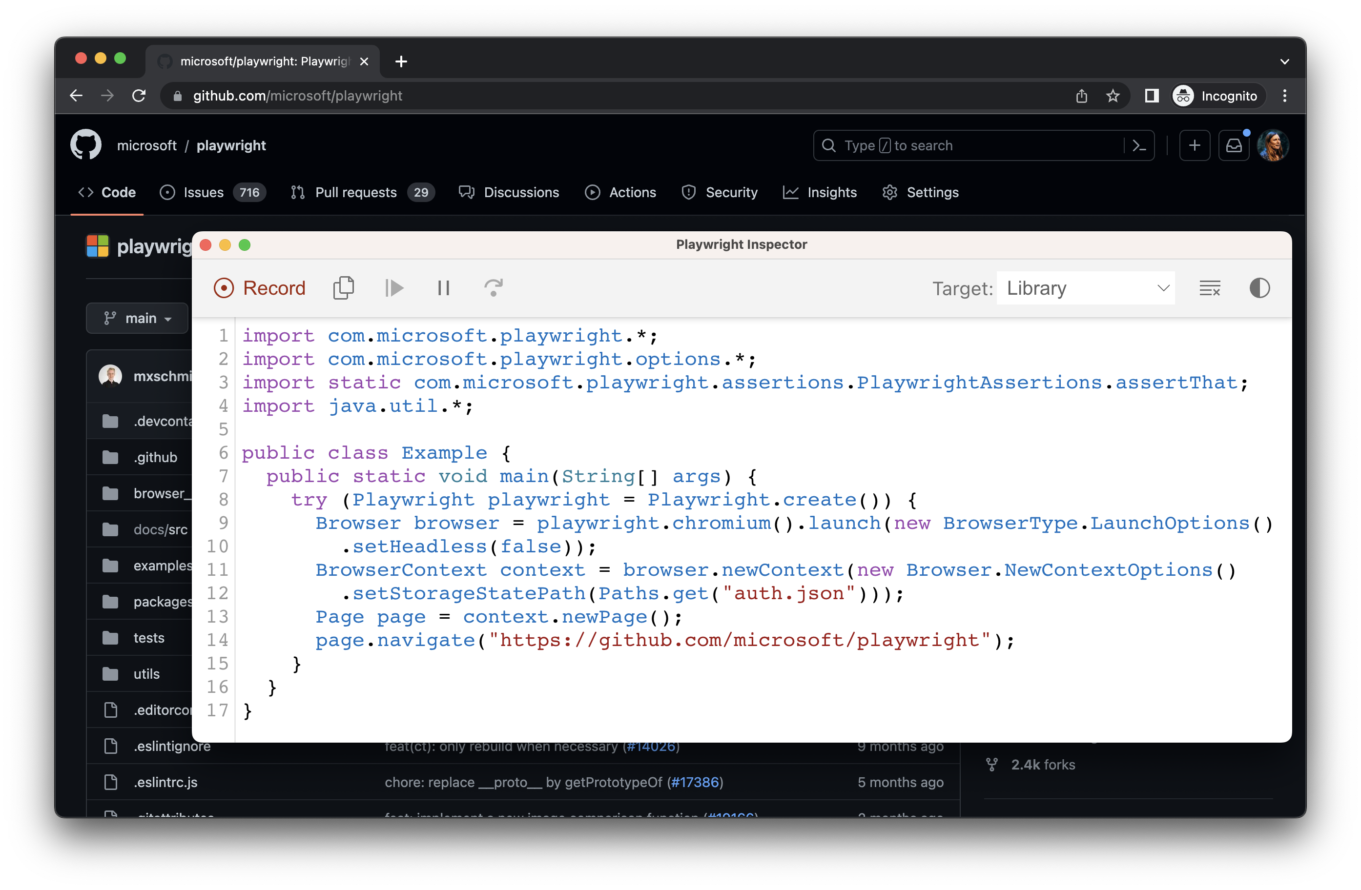 github 登入顯示使用 load storage java