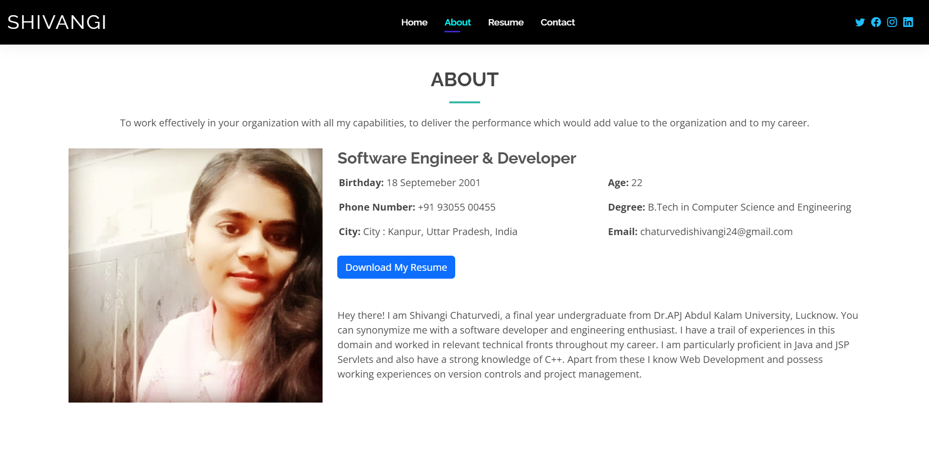 GitHub - shivangicoding/ShivangiFolio: My Portfolio Website · GitHub