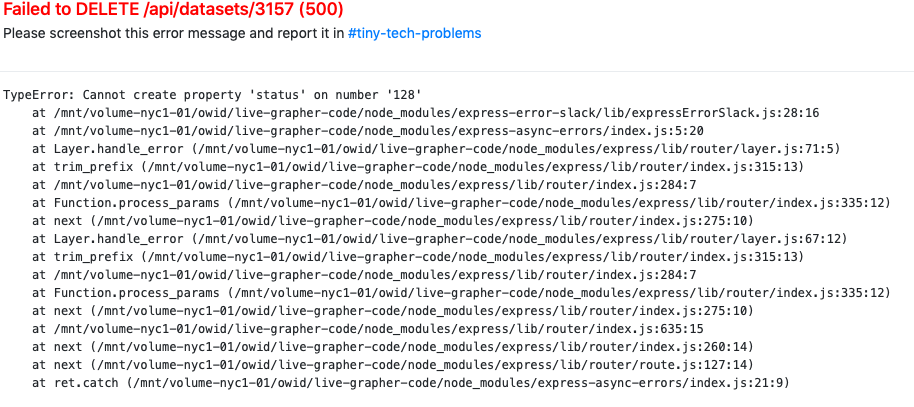 Deleting dataset error · Issue #128 · owid/owid-grapher · GitHub