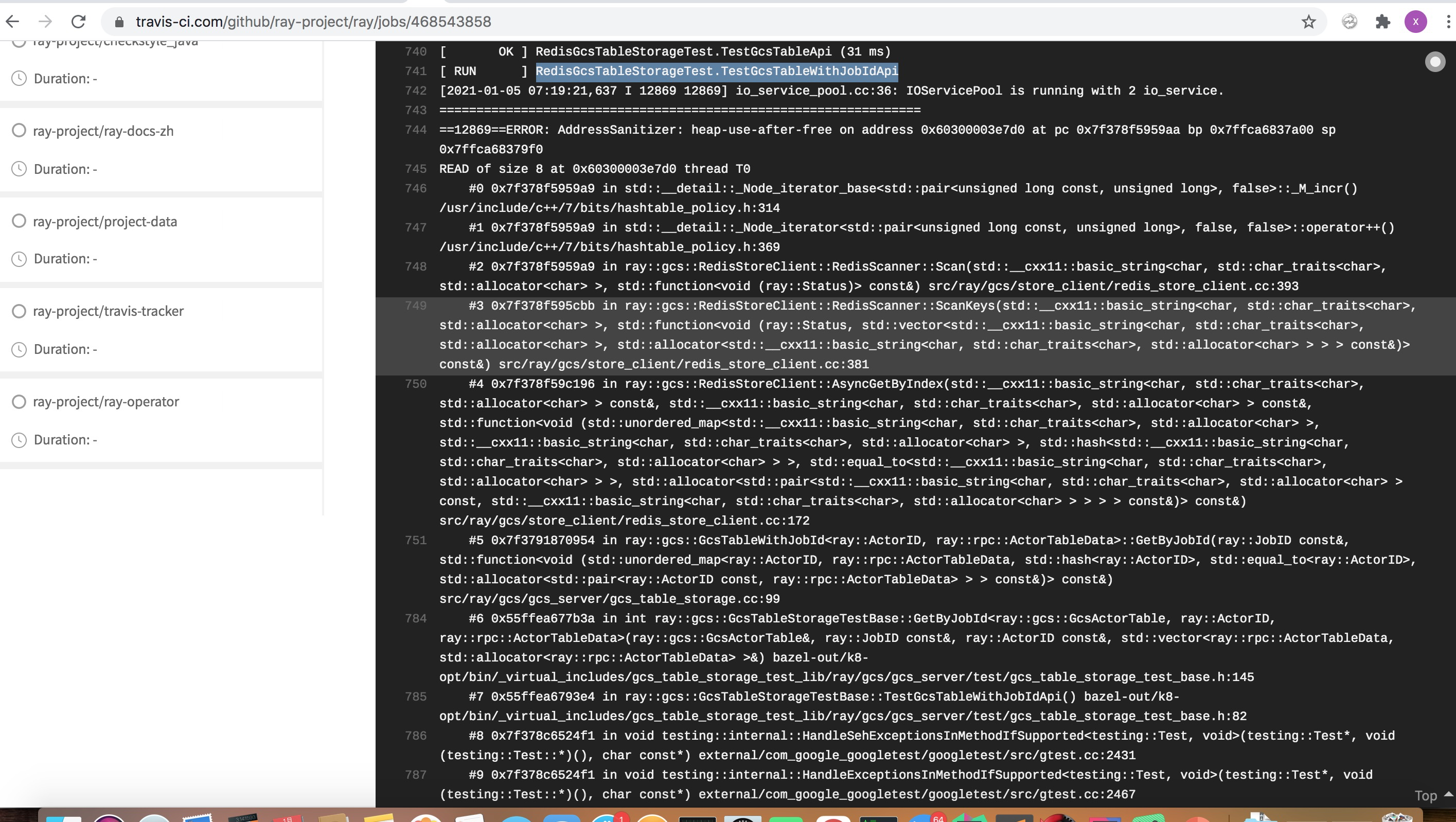 RedisGcsTableStorageTest.TestGcsTableWithJobIdApi failure · Issue ...