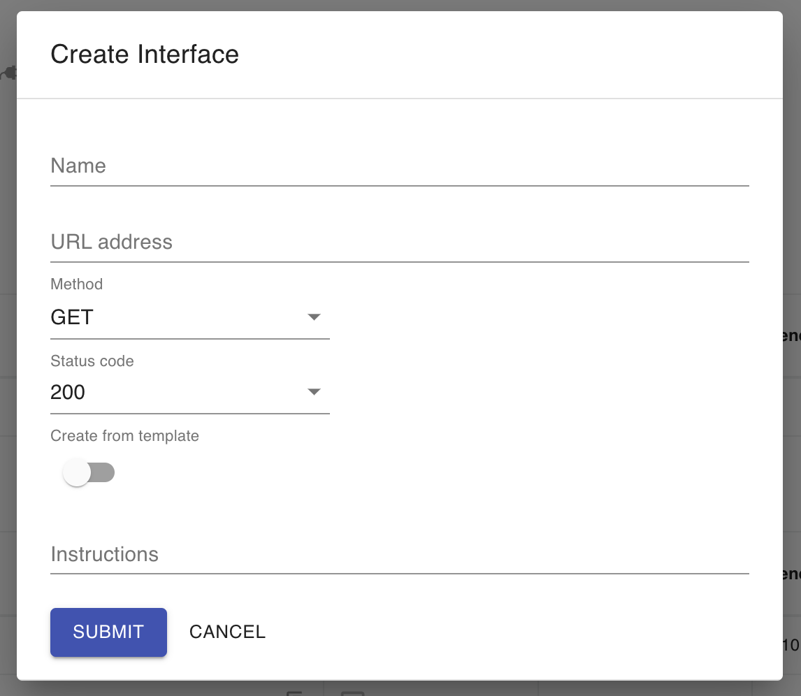Interface Settings - RAP