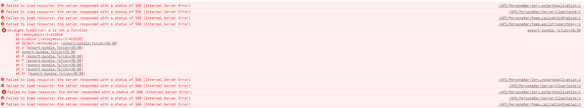 Error Clear Cache · Issue #3446 · dnnsoftware/Dnn.Platform · GitHub