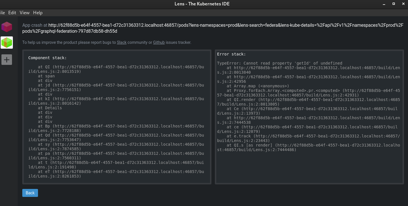App crash when clicking into a pod · Issue #2289 · lensapp/lens · GitHub