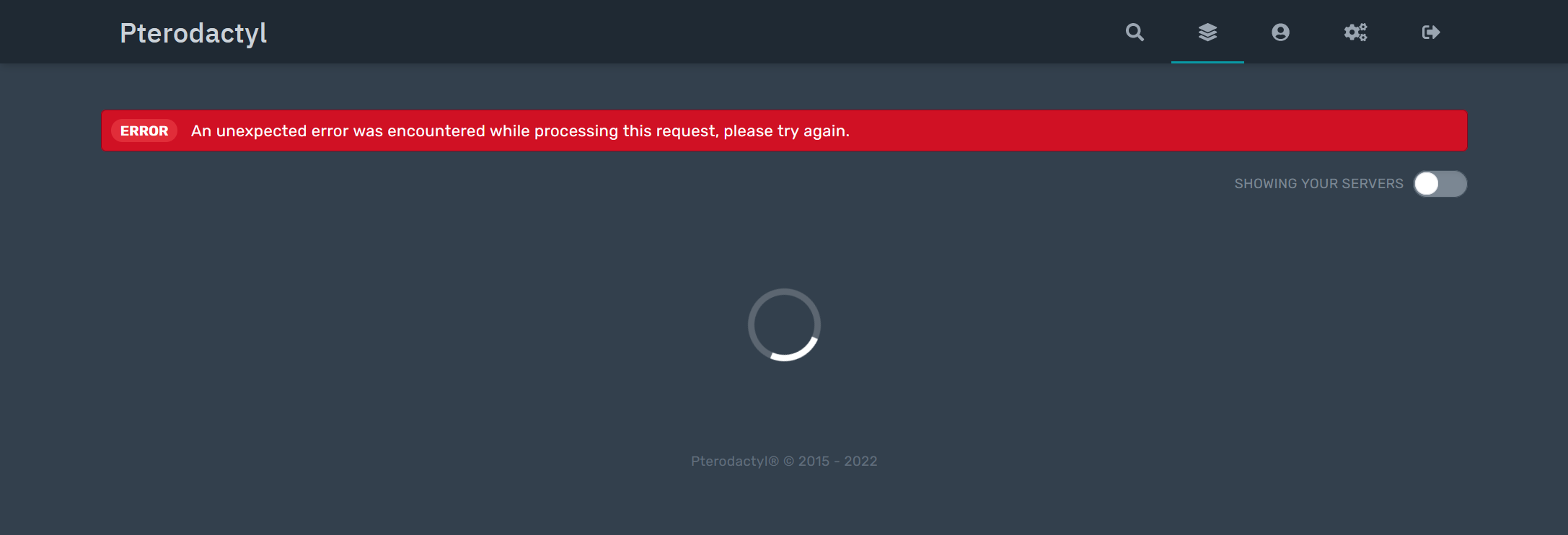 500 Internal Server Error @ Server overview · Issue #3957 · pterodactyl ...