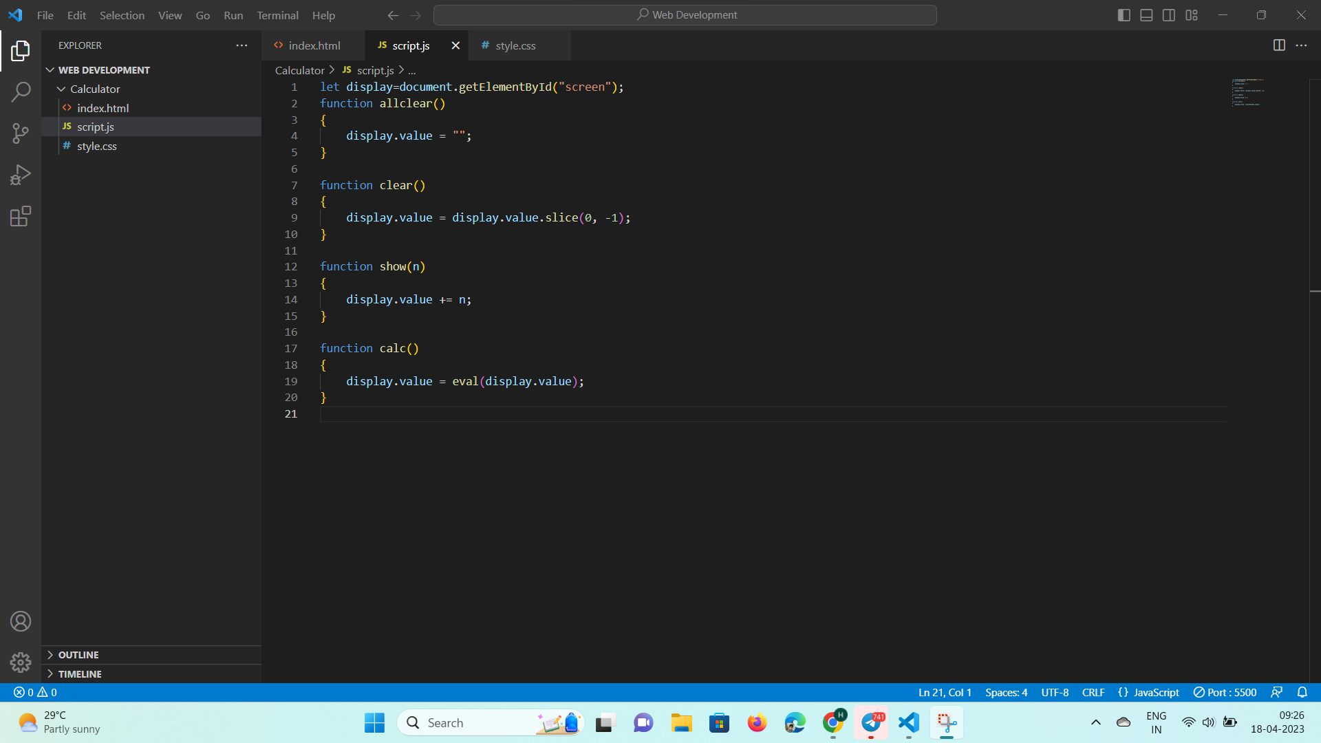 Github hvardhan13 calculator i designed this calculator website to