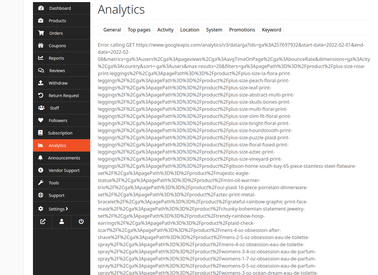 Google Analytics fails due to max size being reached · Issue #1532 ...