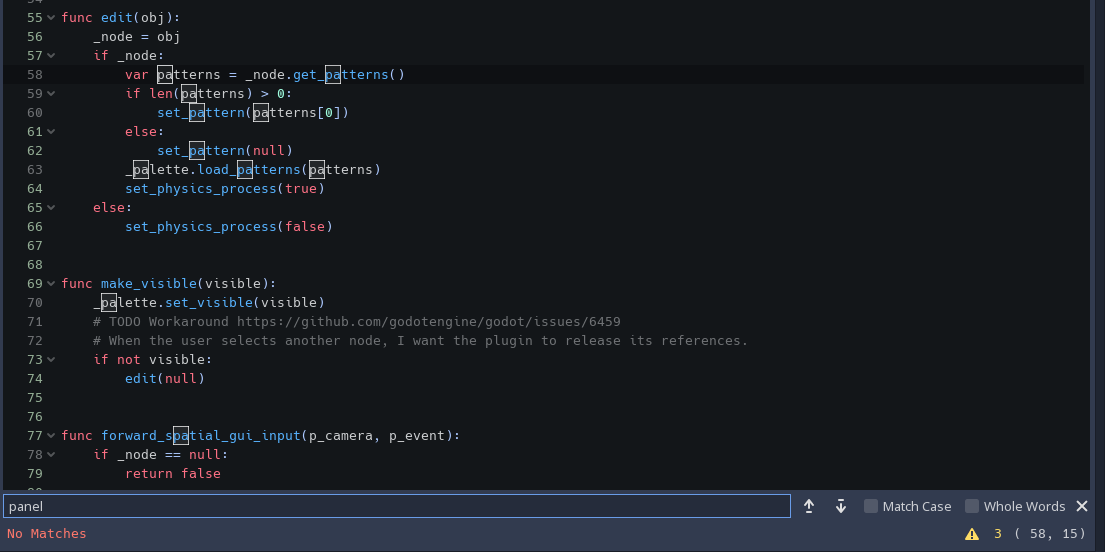 Find (Ctrl+F) still highlights beginnings of words if no match is found ...