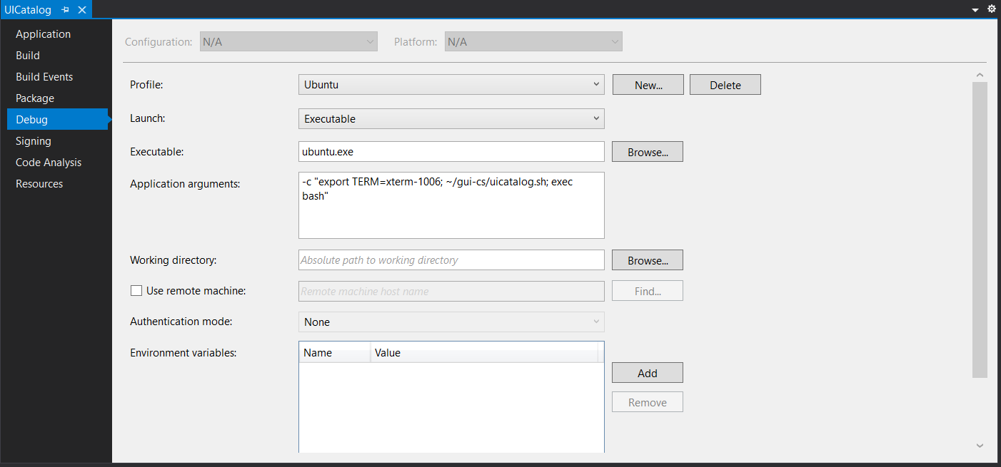 new-project-profile