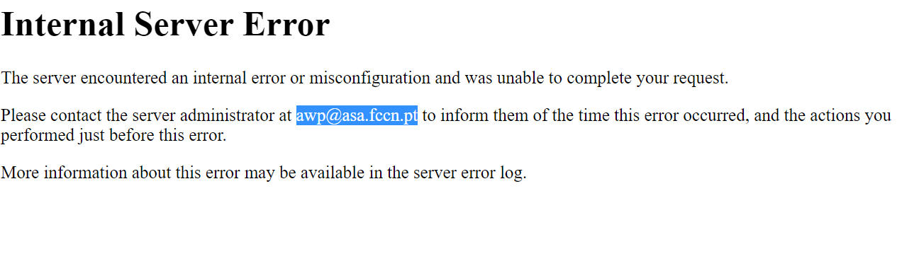 change email on Apache HTTPd error messages · Issue #1126 · arquivo/pwa ...