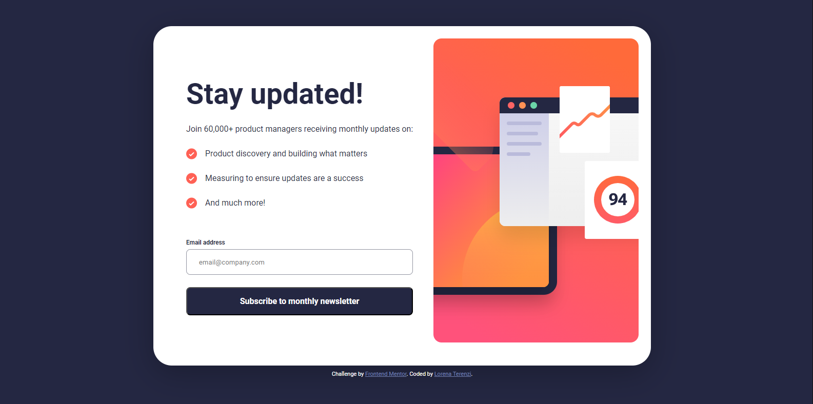 GitHub - lorenaterenzi/newsletter-sign-up-with-success-message-main