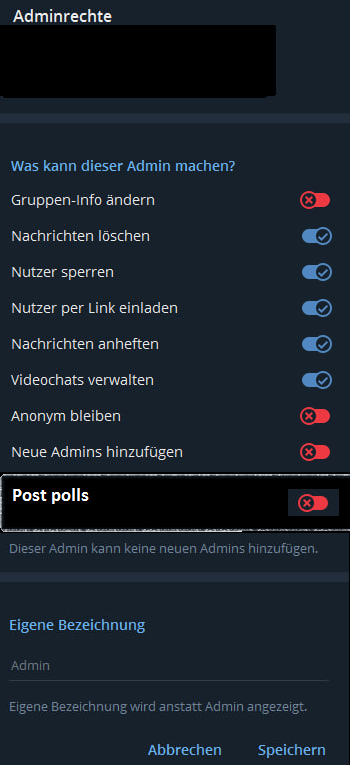 Make an extra option in admin-parameters to enable/disable polls ...