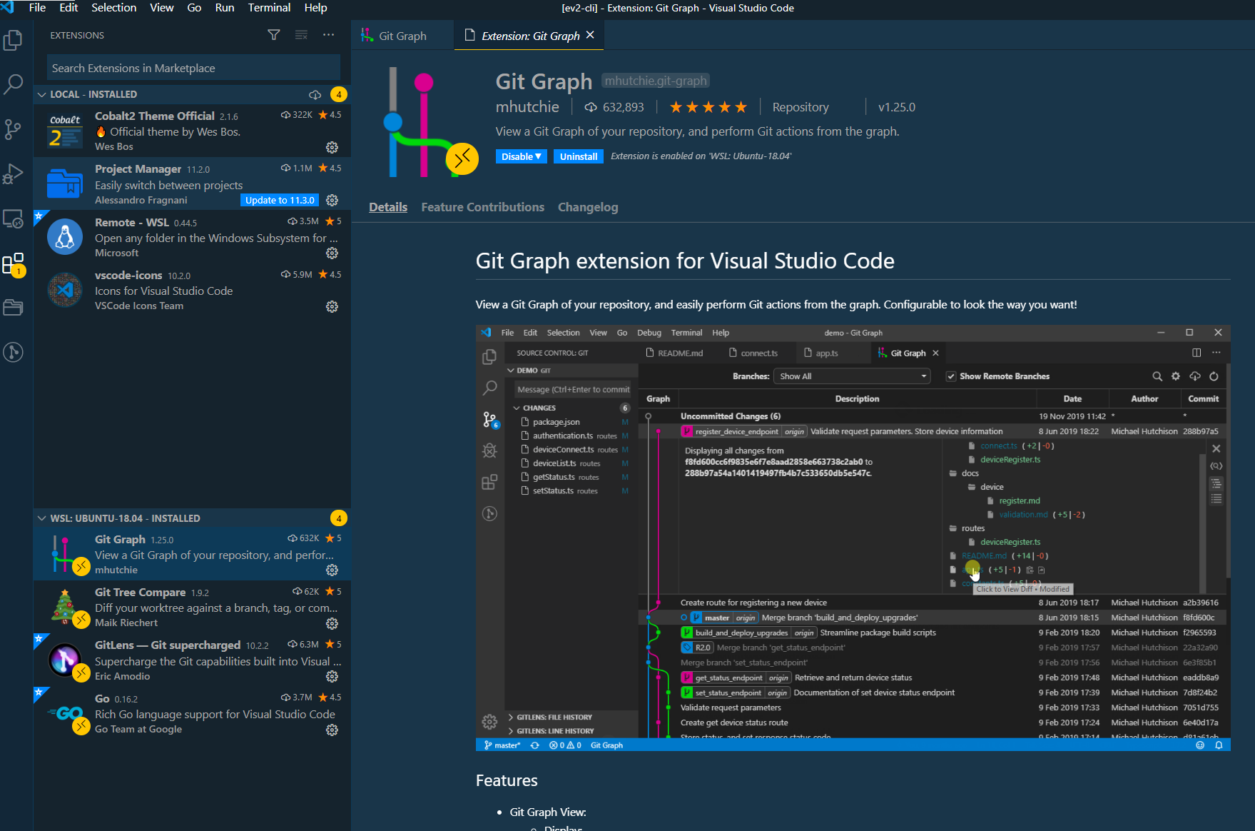 visual studio code github commit