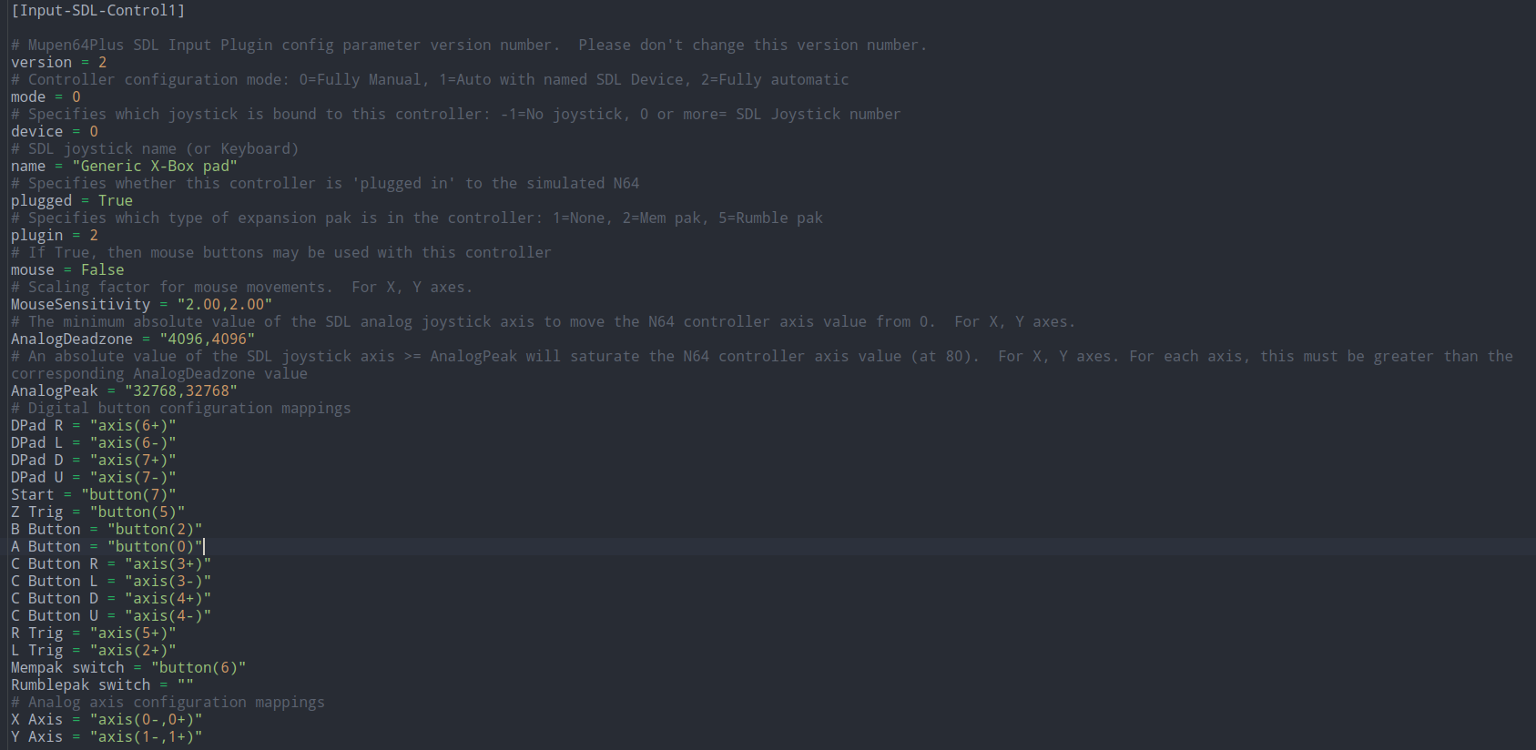 DPad not working on XBox One controller · Issue 740 · mupen64plus