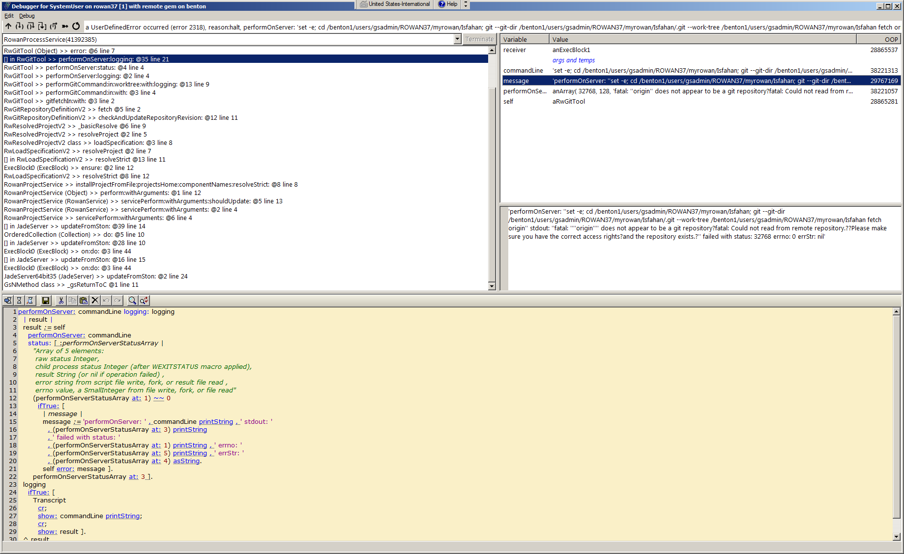 Reloading brand new (no remote) project created by Jadeite 3.2PR7 ...