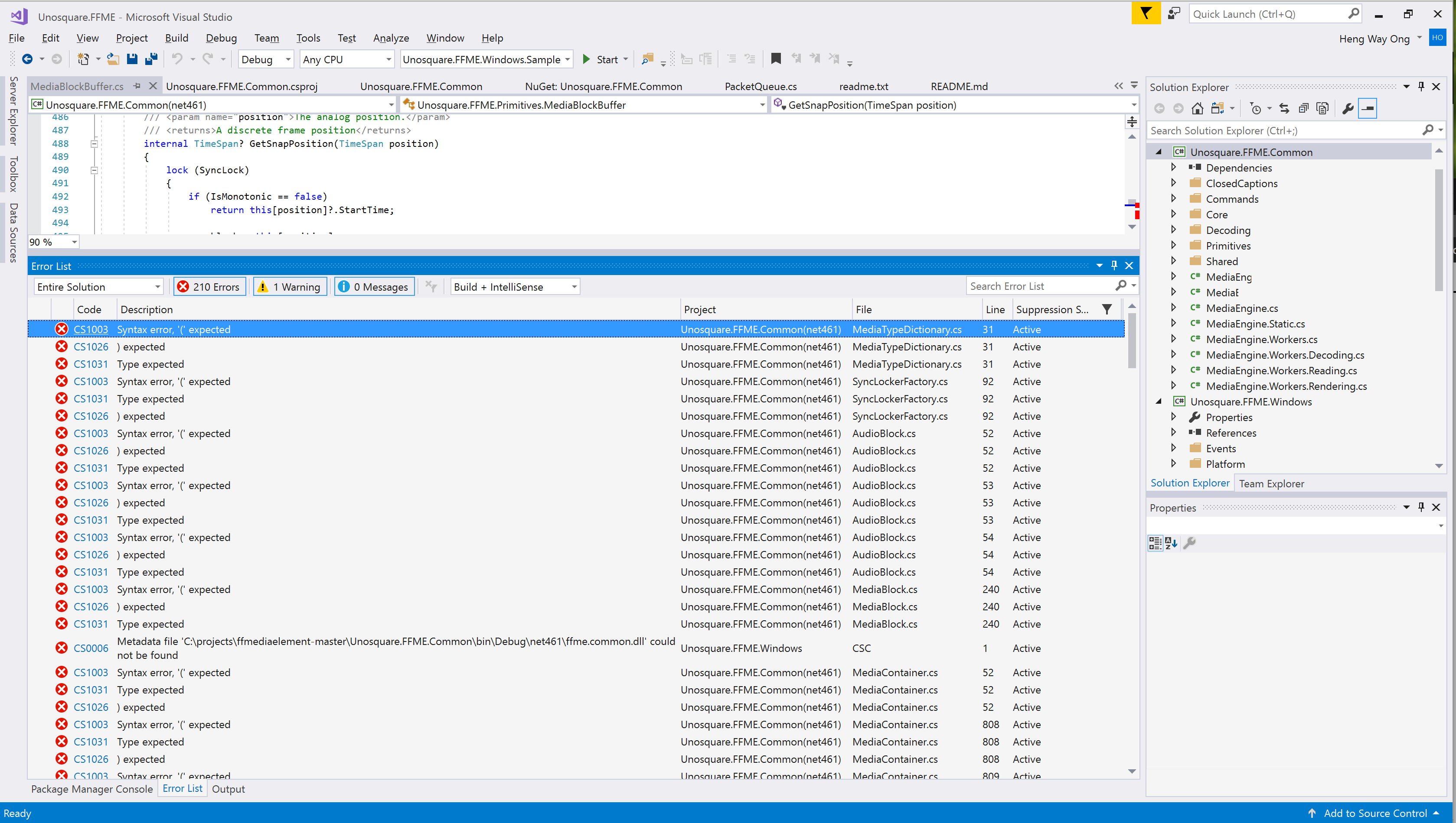 Run sample project fail · Issue #276 · unosquare/ffmediaelement · GitHub
