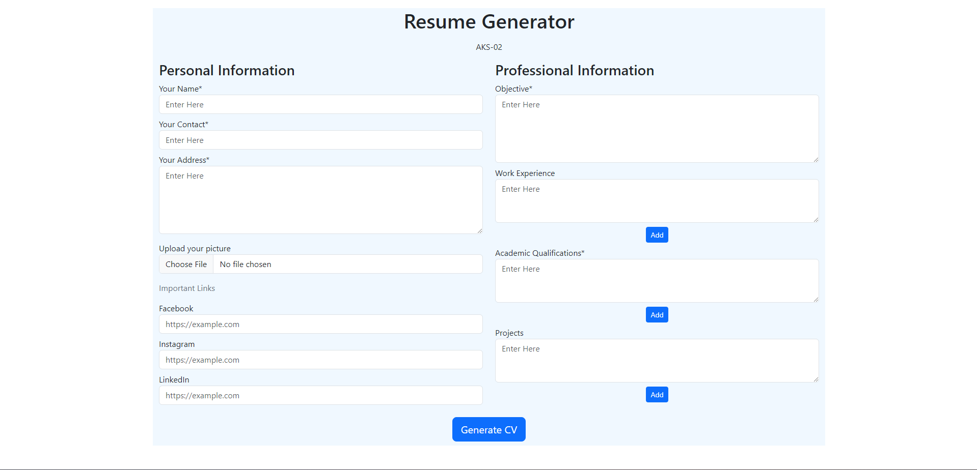 GitHub - AKS-02/resume_gen: A resume generator that is built using html ...