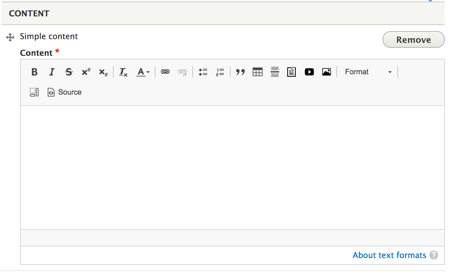 Add to simple content paragraph descriptions & placeholders [#2885628 ...