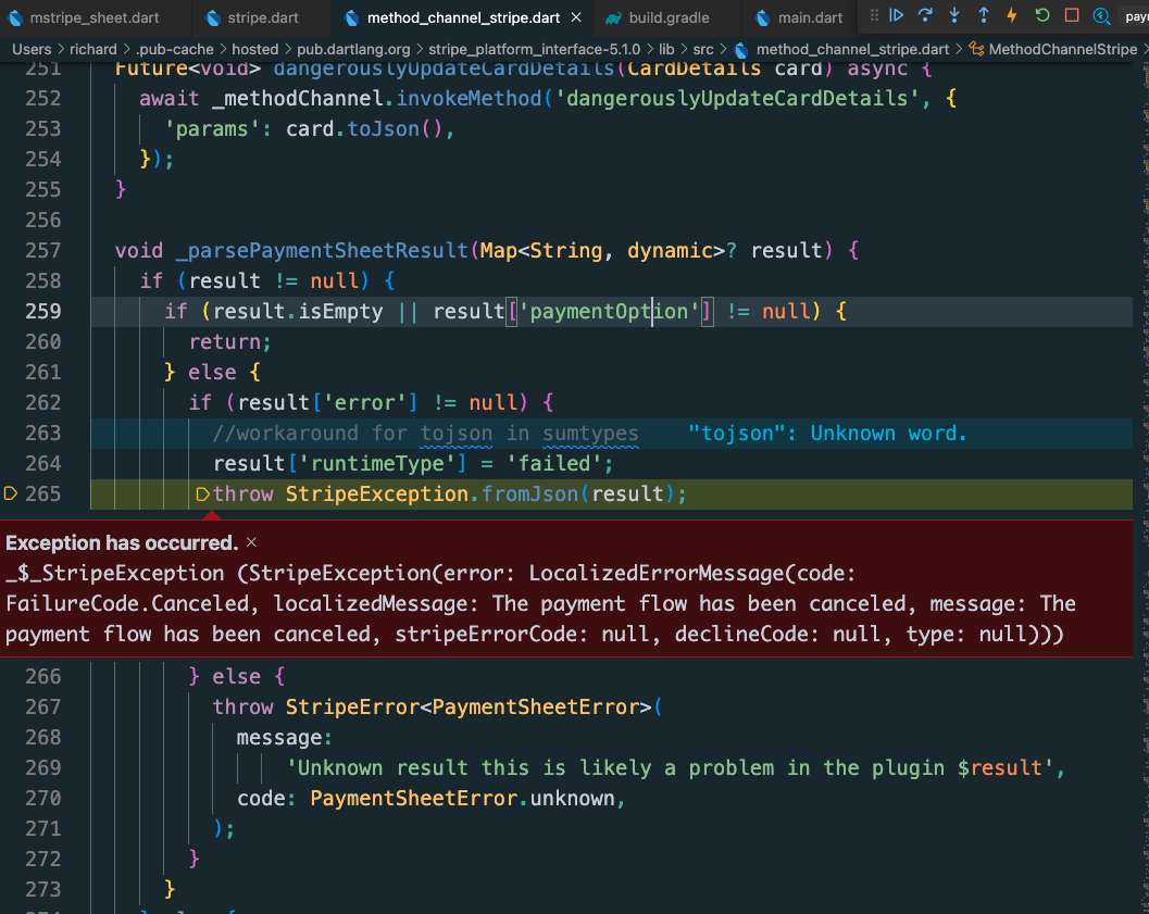 documenting python parameters in docstring using... Exception is thorn when ser click on cancle button in butomsheet ...
