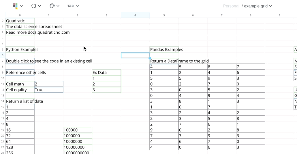 Starting a new grid and inputting data doesn't render anything · Issue ...