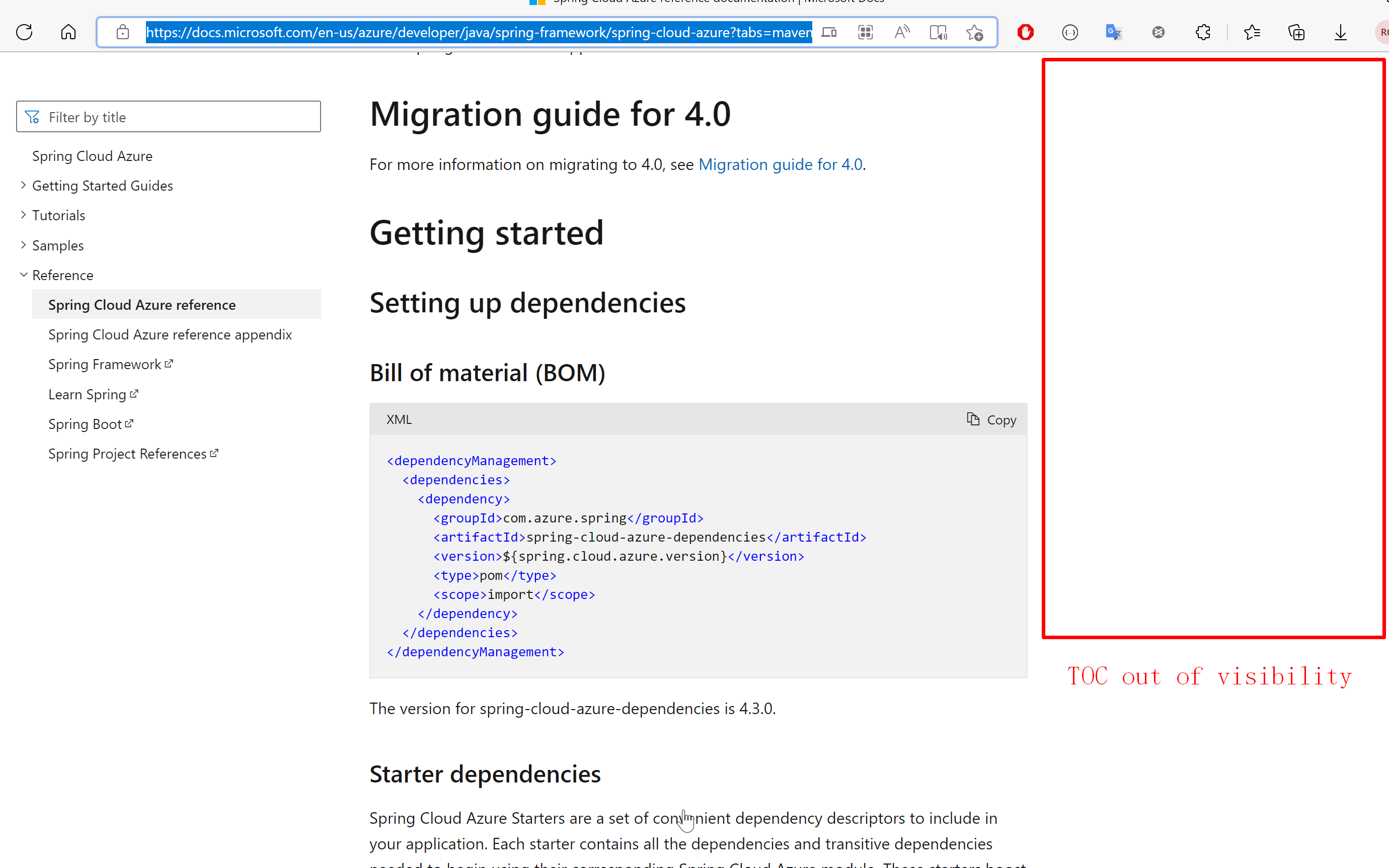 Split `Spring Cloud Azure Reference Doc` into multi pages. · Issue ...