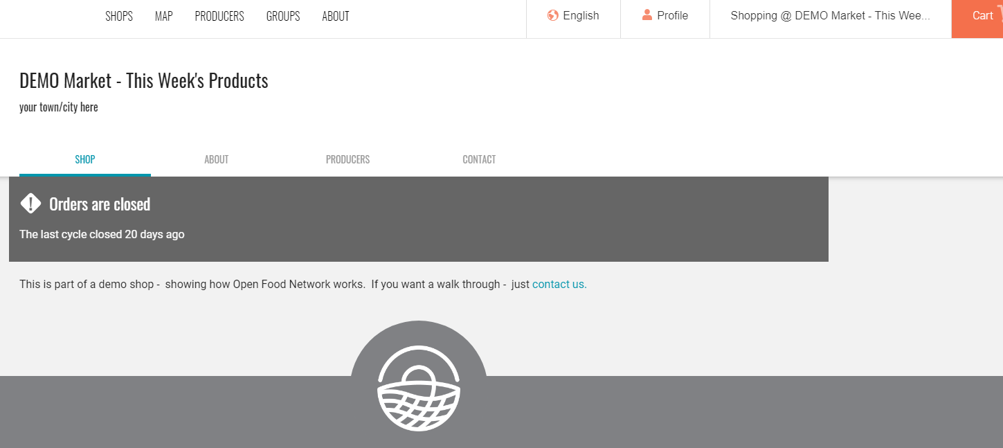 display only shop does not open