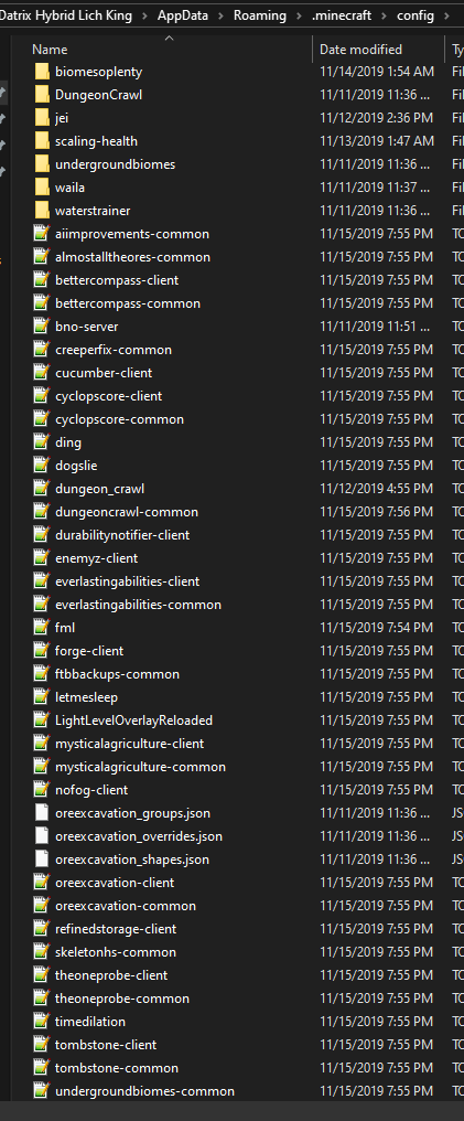 Config Folder