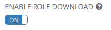 Roles download enabled