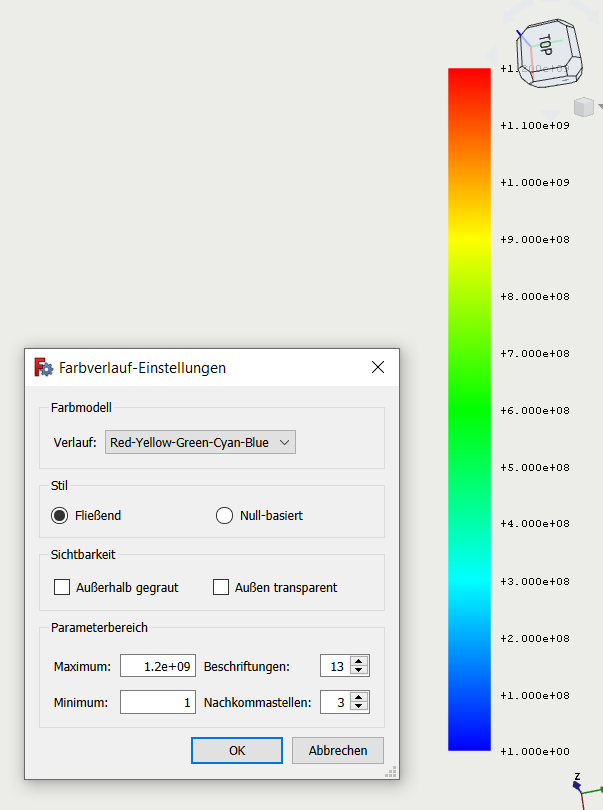 issue fem pipeline color legend scale issue issue 9387 freecad