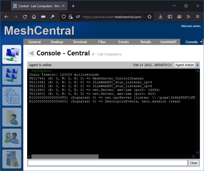 a lot of memory meshagent · Issue #3800 · Ylianst/MeshCentral · GitHub