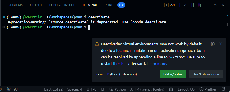 Test notification system for setting up deactivate command · Issue ...