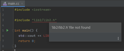 CLion `strip_include_prefix` isn't honored within a `cc_library` target ...