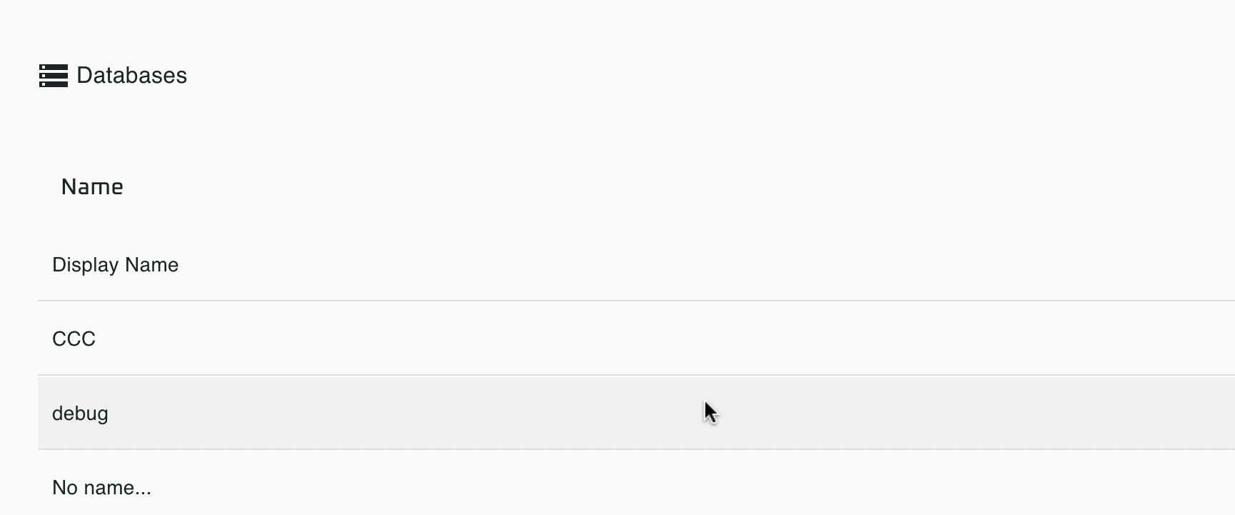 [Data Browser] Cursor when hovering table row with a link should be ...