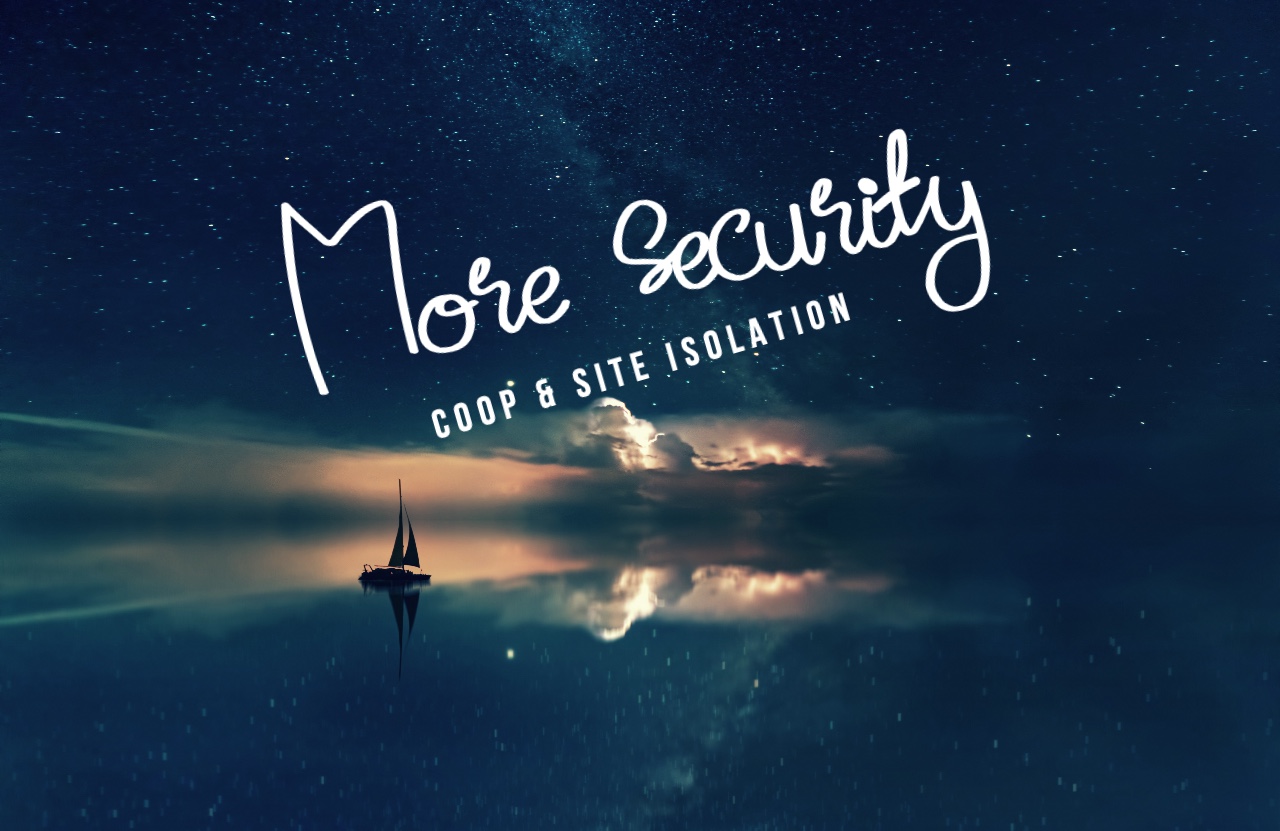 Featured image of post COOP์ Site Isolation, ์๊ณ ์์ด์ผ ํ ๊ตฌ๊ธ ๋ณด์ ์ ์ฑ
์ ๋ณํ